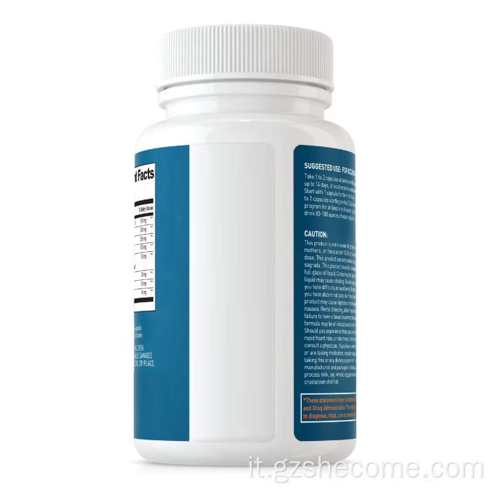 Colon pulizia digestione intestino tratto prebiotici capsule